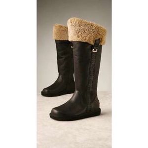 Ugg “Locarno” Leather Sherpa Boots